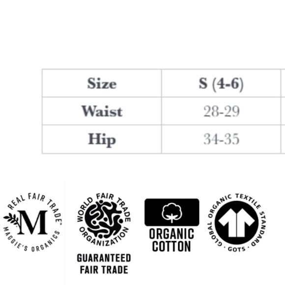 NWT Maggies Organics // Organic Cotton Base Layer Leggings in Heather Grey - Picture 4 of 5